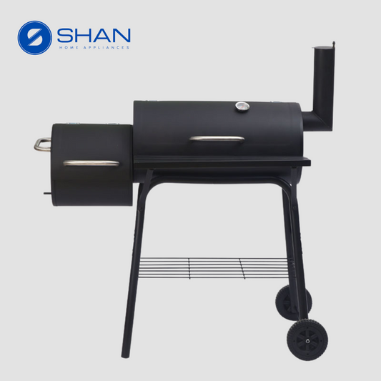 Monster Grill BBQ Smoker Charcoal Grill Roaster Portable Outdoor Camping Barbecue 2 in 1
