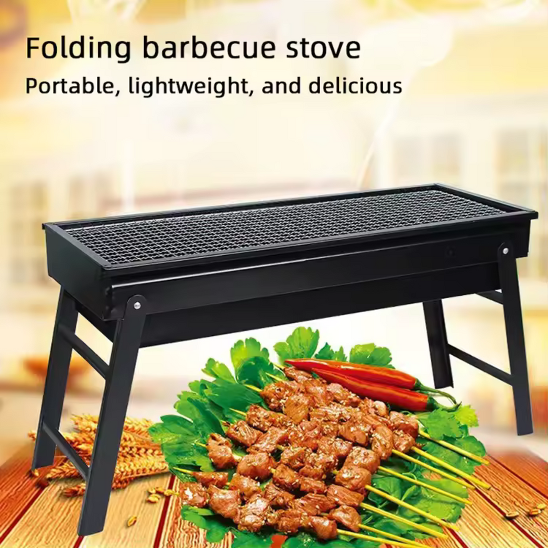 Folding portable bbq hot sale