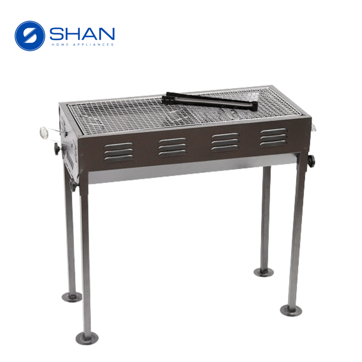Portable Charcoal BBQ Grill  (66cm * 30cm * 63.5cm) – Compact Outdoor Barbecue Stand with Detachable Legs & Air Vents