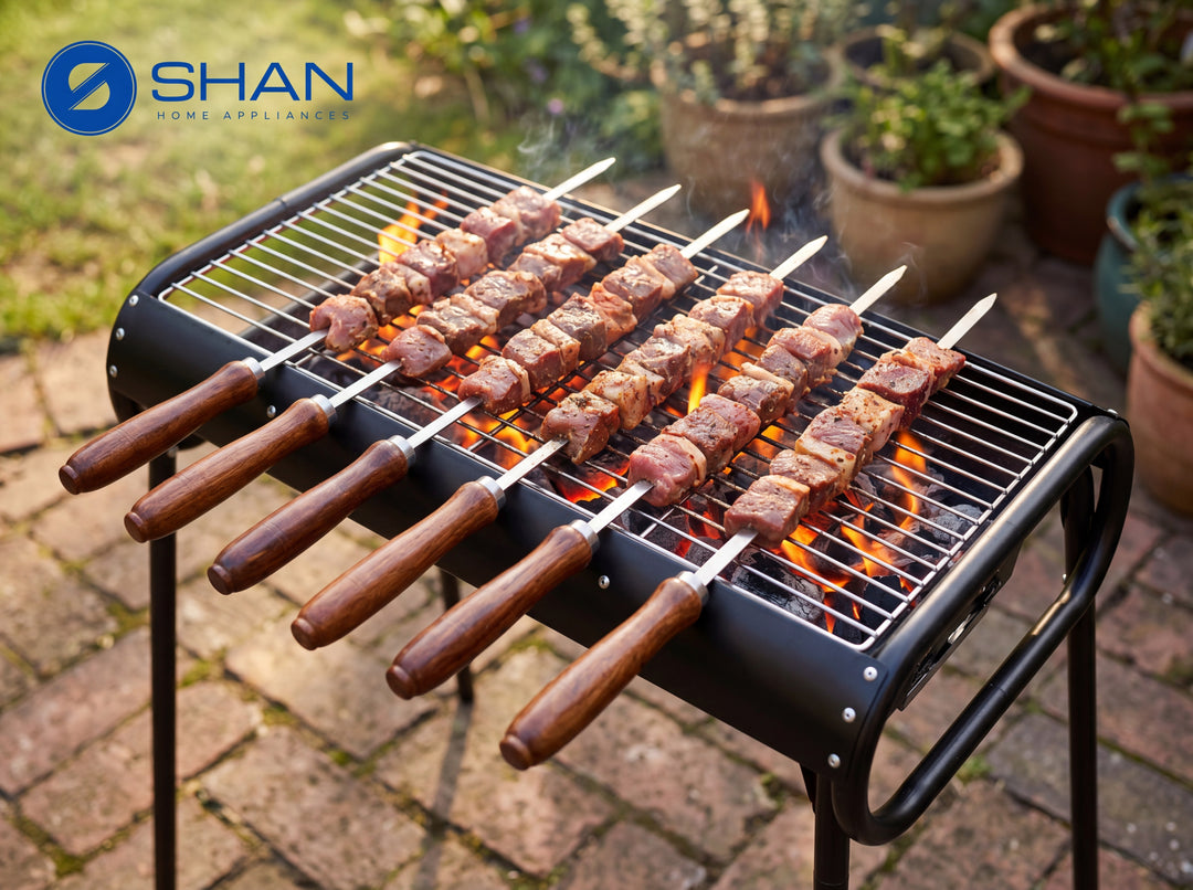 Portable Charcoal BBQ Grill Stand (73cm * 37cm * 82cm) – Heavy Duty Outdoor Barbecue Station for Camping, Picnics & Garden Parties